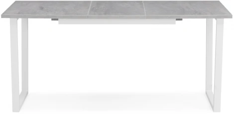 Стол раскладной Woodville Лота Лофт 120 25 мм бетон / белый матовый 489648