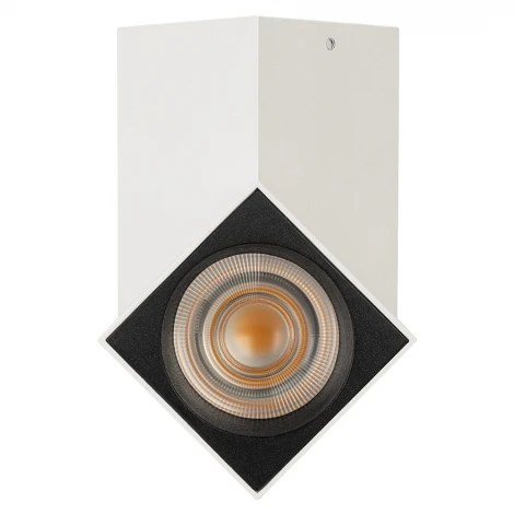 LED спот SP-TWIST-SURFACE-S60x60-12W Warm3000 (WH-BK, 30 deg) (Arlight, IP40 Металл) 026467(1) (220V)
