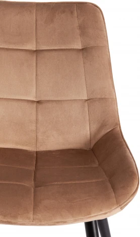 Стул ABRUZZO (mod. 8060) металл/вельвет, 52 х 63 85 см, коричневый (HLR11)/черный Tetchair 19233