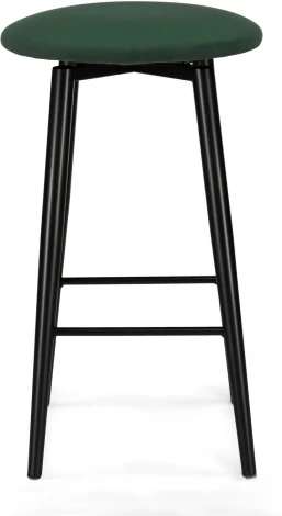 Барный стул Woodville Гангток крутящийся изумруд / черный матовый
