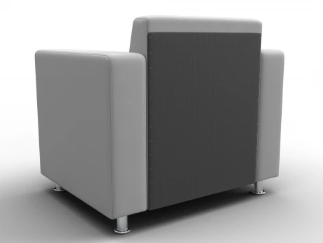 Кресло Лига-093 ВН (ДСП,Брус,Фанера,Экокожа/Белый) Лига Диванов 134973