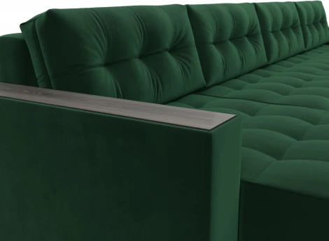 Диван П-образный с декором Лига-049 НПБ Лонг Лига Диванов (Велюр) арт.128559