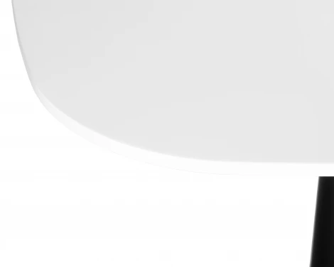 Стол обеденный DOBRIN OTIS (белая столешница, черное основание)