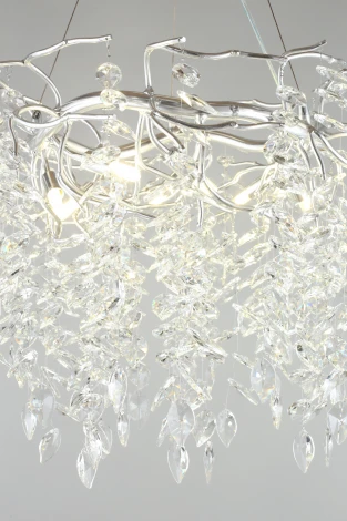 Подвесная люстра Aployt Gertunia APL.847.13.10 (220V, хрусталь, на тросе, листья, ветки)