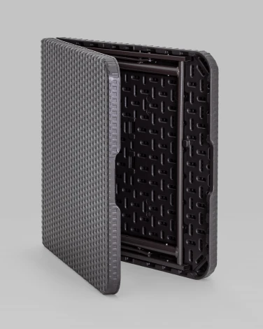 Стол складной чемодан пластиковый Stool Group Кейт 120 коричневый УТ000005403