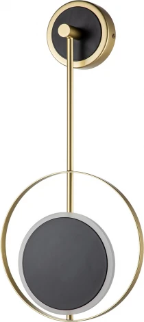 Бра светодиодный Escada Hypnosis 10206/SG LED Black/Gold 7Вт, 510Лм, 4000К, Ra>80, металл, черный/золото (220V)