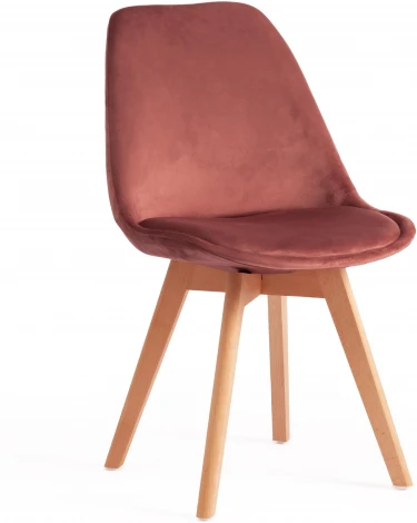 Стул TULIP SOFT (mod. 74) / 1 шт. в упаковке Tetchair (Вельвет,Дерево /Светлое дерево) арт. 15849