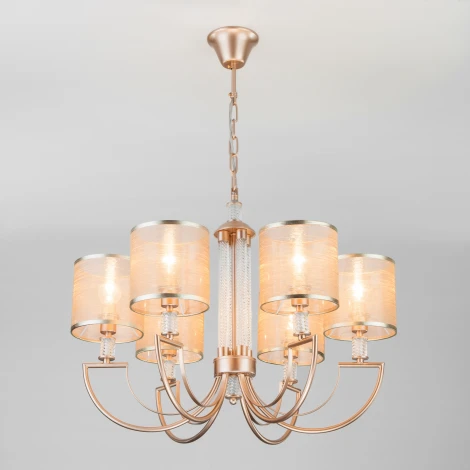 Подвесная люстра Eurosvet Licata 60099/6 перламутровое золото