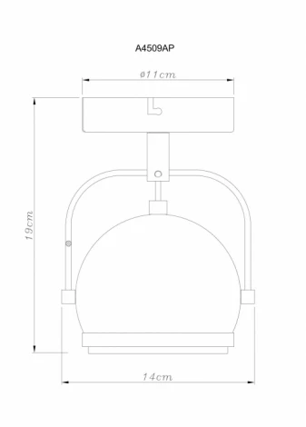 Спот Arte Lamp Orbiter A4509AP-1WH (220V, круглые)