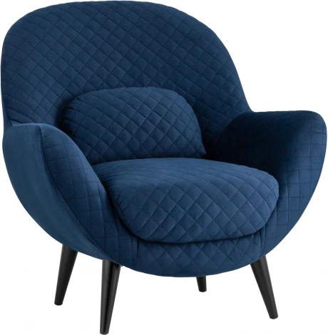 Кресло Карл велюр тёмно-синий Stool Group Карл УТ000036311