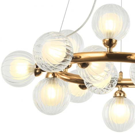 Подвесная люстра Stilfort Shardin 2165/05/15P (220V, на тросе, шарики, молекулы)