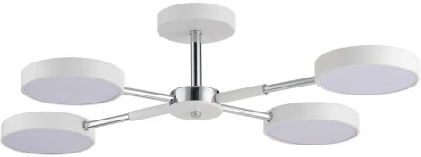 Потолочная люстра на штанге Lumion Mika 5659/72CL белый, хром LED 72W 3000-6000K 3902Лм 220V