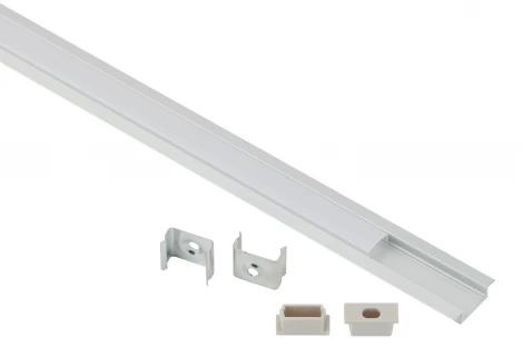 Комплект с врезным анодированным профилем для светодиодной ленты ЭРА 2206-1м 2206-1m