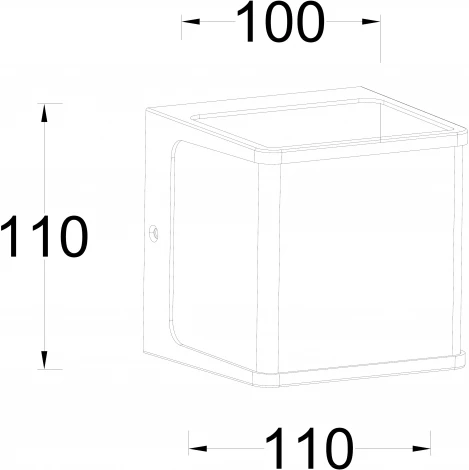 Настенный светильник уличный светодиодный Oasis Light GEOMETRY W1970 Gr