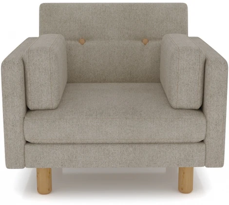 Кресло Arsko Ингвар серый велюр