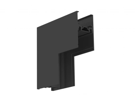 Соединитель угловой 90 внутренний для накладного шинопровода черный Ambrella Magnetic Ultra slim 26 48В GV1128