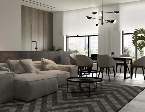 Потолочная люстра на штанге Maytoni Mollis MOD126PL-08B (220V)