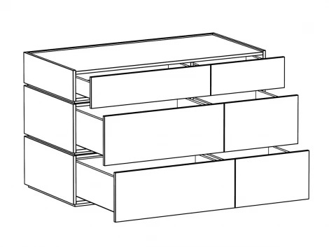 Комод Licata ОГОГО Обстановочка! (ЛДСП/Черный,Орех) арт.905637