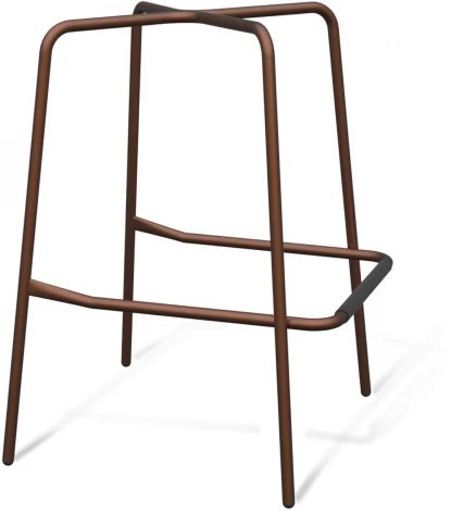 Стул барный Sheffilton SHT-ST35-1/S29 угольно-серый/медный металлик