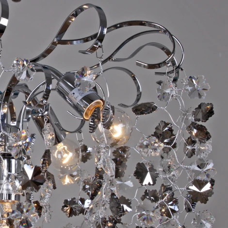 Потолочная люстра хрустальная на штанге Reluce 08285-0.4-08 CR (220V)