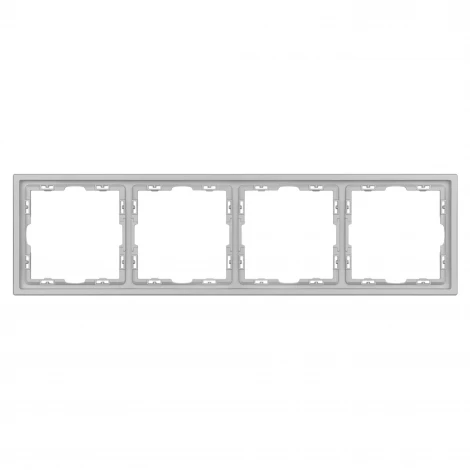 Рамка пластиковая FRM-NOBE-SFPL-4-IS (Arlight, Никель) 059461