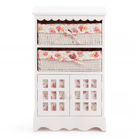 Комод с 2-мя корзинами Secret De Maison LE RAY ( mod.TT-WC004 ) Белый (White) (МДФ+Павловния)