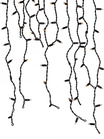 Гирлянда светодиодная Бахрома уличная 2x1 м желтая ЭРА ERAPS-BZ2