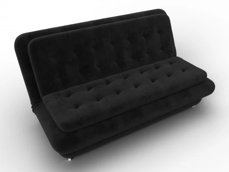 Диван-книжка Лига-123 (Металл,ЛДСП,Брус,Доска,Велюр/Черный) Лига Диванов 137620