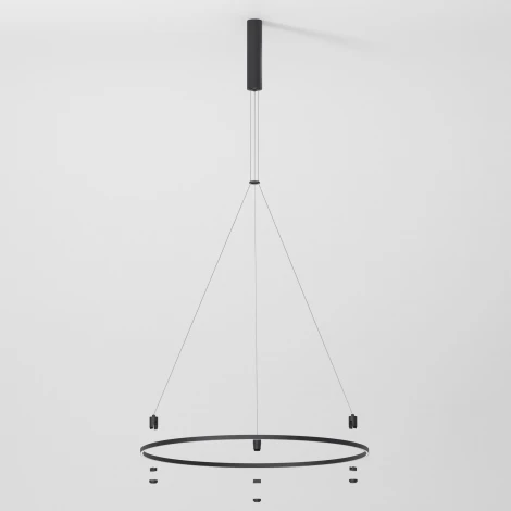 Шинопровод с тросовыми креплениями Elektrostandard Esthetic Magnetic 85138/00 Round (черный) (24V)