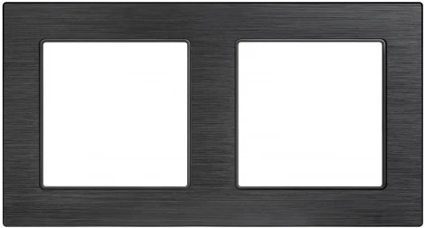 Рамка алюминиевая FRM-PRESTO-ALS-2-BK (Arlight) 043855