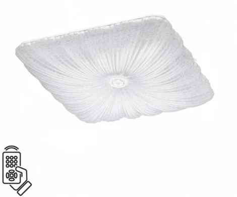 Настенно-потолочный светильник Sonex Fortuna 7730/72L металл/пластик/белый/прозрачный LED 72Вт пульт ДУ (220V)