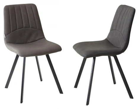 Стул ASHTON RU-12 коричневый антрацит/ черный каркас