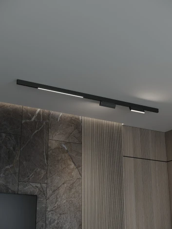 Трековая система в сборе магнитная накладная 48V 48W Hesby Lighting ElDeko HSBL_kompl_E006_NI2B3K_02