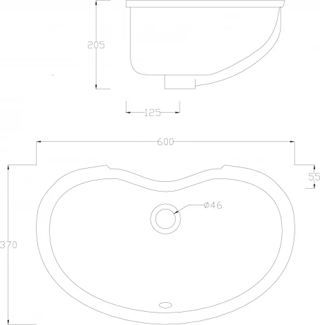 Раковина ArtCeram Idea IDL001