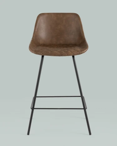 Стул полубарный Stool Group TEXAS экокожа коричневый УТ000031346