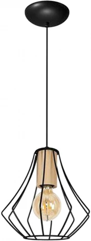 Подвесной светильник Imex MD.9050-1-P-BK+WOOD