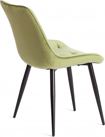 Обеденный стул Tetchair ABRUZZO (Металл,Вельвет/Зеленый,Черный) 19234