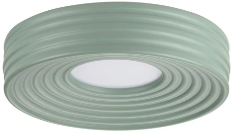 Потолочный светильник круглый Sonex Macaron 7703/40L металл/пластик/белый/зеленый LED 40Вт 4000K D470 IP20 (220V, круглые)