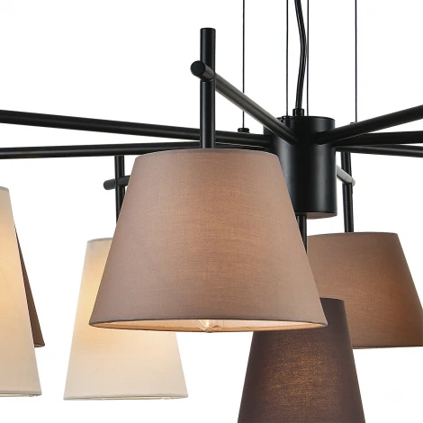 Подвесной светильник (13032/9P Black) Indigo Abbinare V000535 (220V, на тросе)