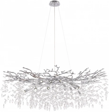 Подвесная люстра хрустальная Arte Milano Milano-1 23110.1200.18.E14.B CR (220V, на тросе)