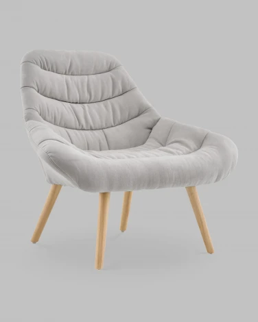 Кресло Олби Страйпс светло-серый Stool Group арт.УТ000040101