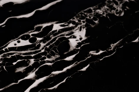 30B-85521 Стол журнальный круглый черный / хром d60*48cм Garda Decor