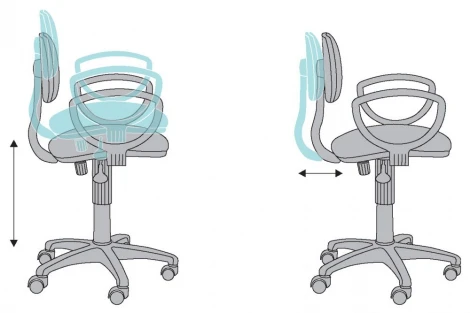 Кресло Бюрократ CH-213AXN серый 3C1 крестовина пластик