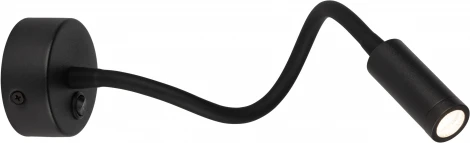 Настенный светильник светодиодный для чтения с выключателем ЭРА WL 33 BK