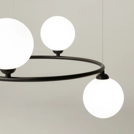 Подвесной светильник Maytoni Ring MOD013PL-04B (220V, на тросе, шарики)