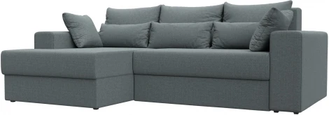 Диван угловой Майами левый угол (Серый/Рогожка) Лига Диванов арт.121159L