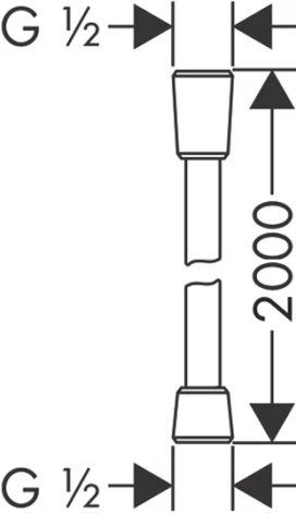 Душевой шланг Hansgrohe Comfortflex 28169000