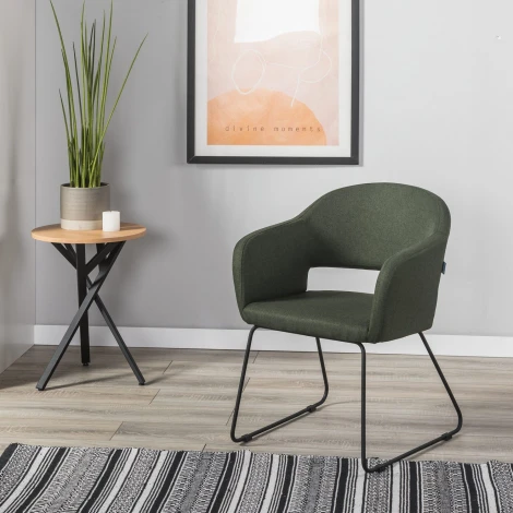 Стул R-Home Oscar тёмно-зеленый/Линк