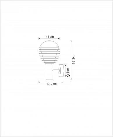 Настенный светильник уличный Globo Alerio 34286