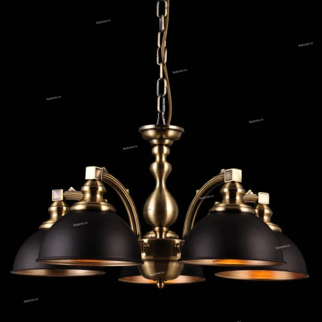 Люстра подвесная Natali Kovaltseva Versailles, 5 плафонов, бронза с черным